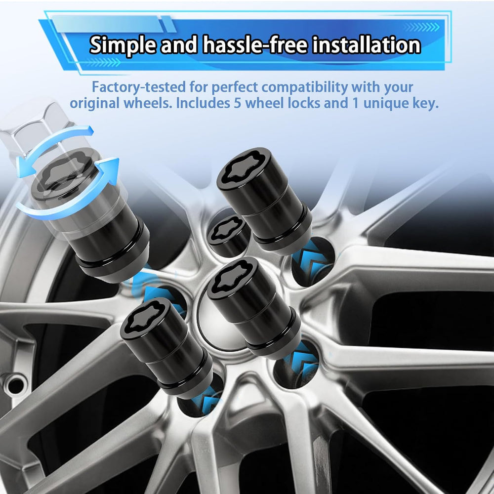 24526 Wheel Lock Lug Nut M12x1.5 Anti Theft Fit for 1991-2002 Chevy S-10 Blaz...