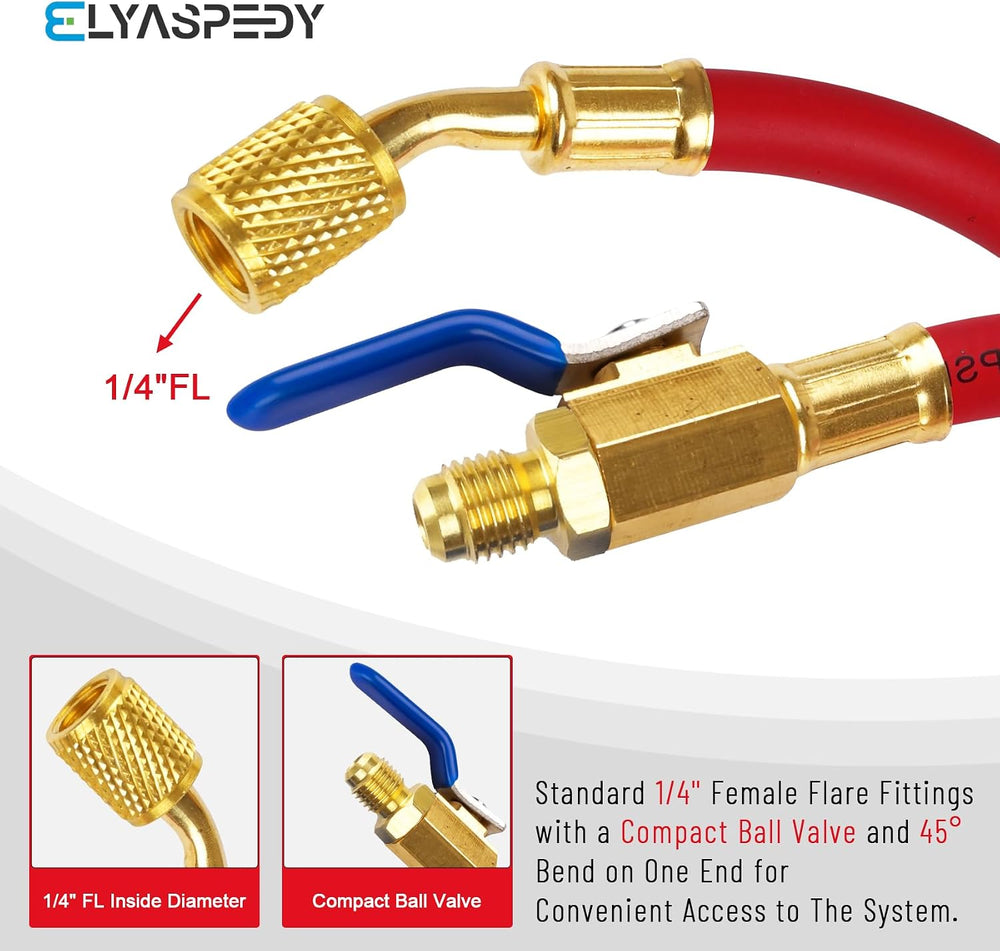 25980 1/4" Internal Diameter FlexFlow and Low Loss Adapter Hoses
