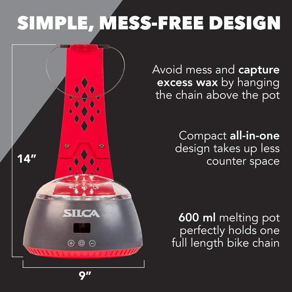 SILCA Bike Chain Wax Melting System for Immersive Waxing, 600ml Capacity
