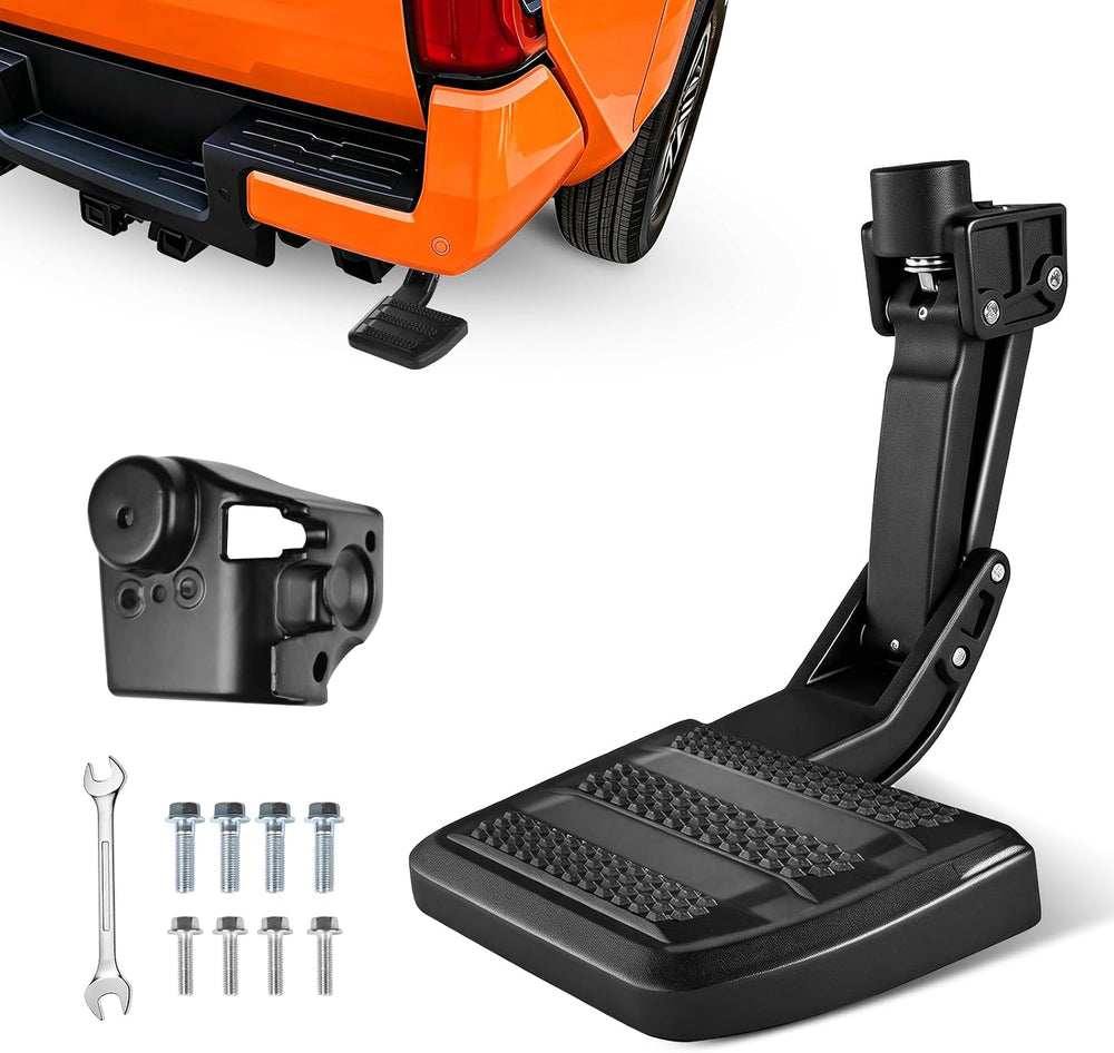 One-Piece Aluminum Upgraded Rear Bed Step Compatible with Toyota Tacoma 2024-...