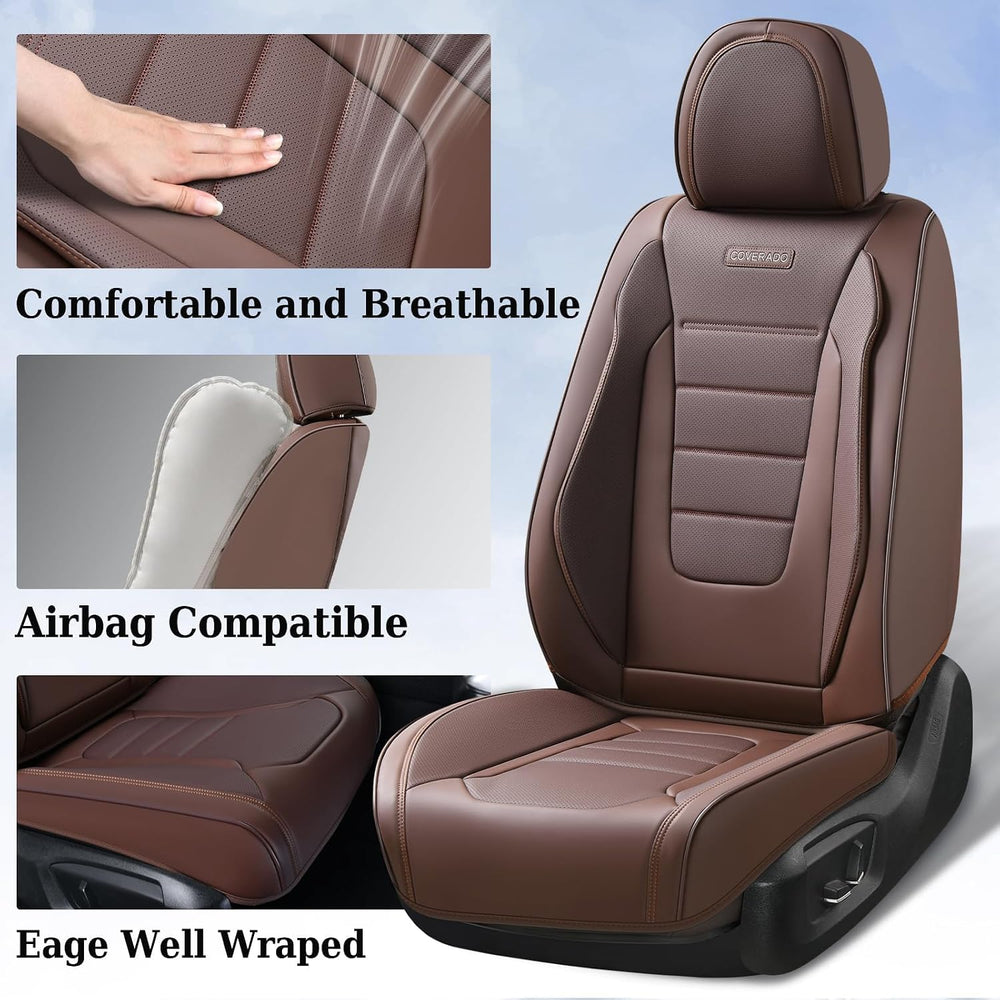 Coverado Car Seat Covers Front, Seat Covers for Cars, Waterproof 2-Pack Car S...