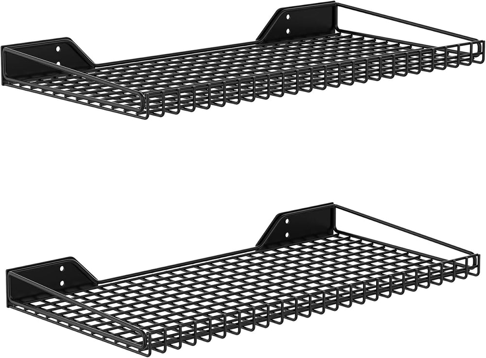 WALMANN 2 Pack Garage Wall Shelf, 23.5" x 12" Wall Mounted Storage ...