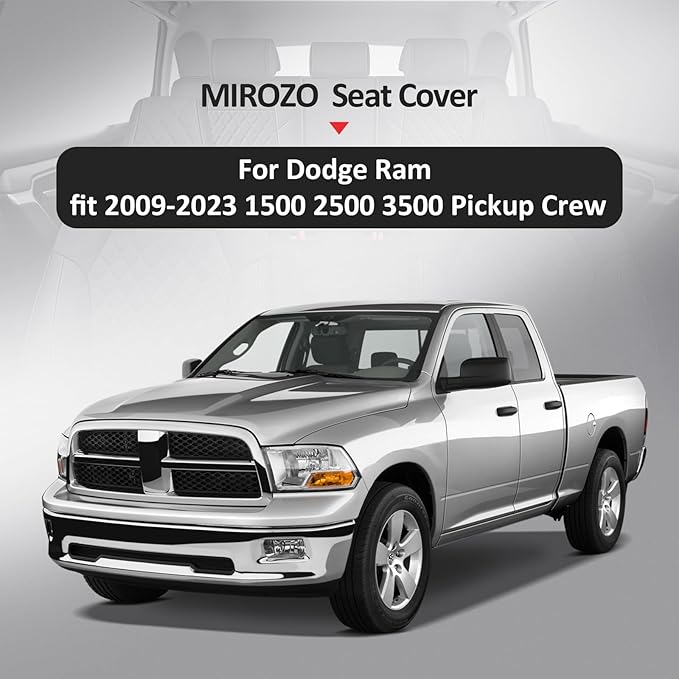 MIROZO Dodge Ram Seat Covers Full Set