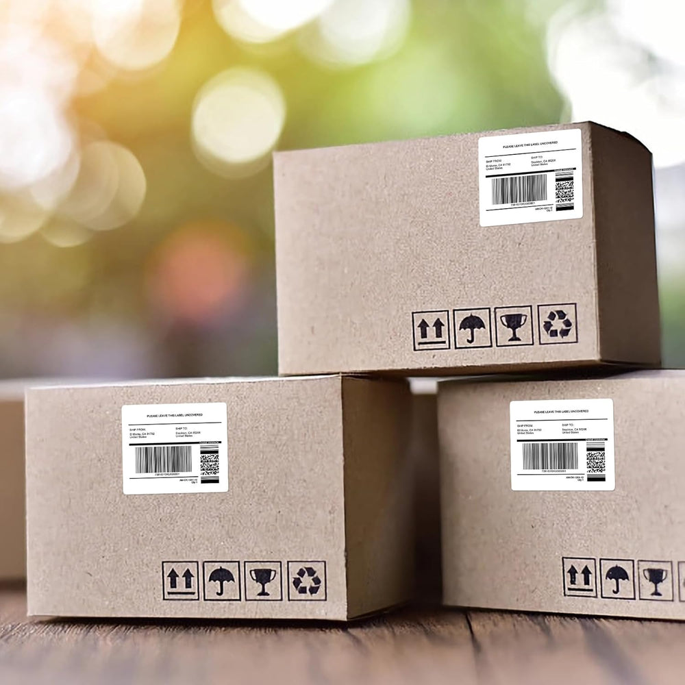 500 Sheets Shipping Labels 3000 Labels, 6 per Sheet Sticker Labels