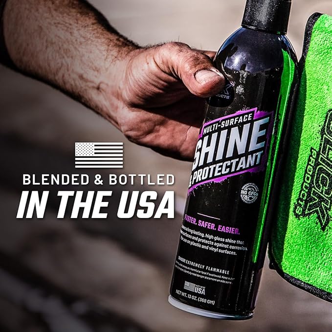 Slick Products Shine & Protectant, Long-Lasting High-Gloss Clear Coat Spr...