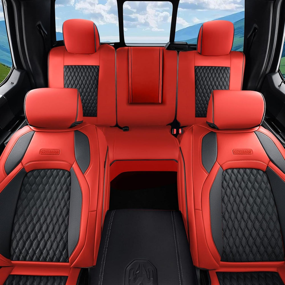 Coverado Car Seat Protector Leather Seat Covers Full Set, Custom Fit for Silv...