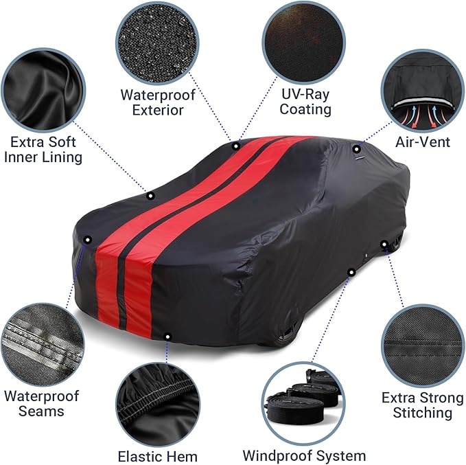 iCarCover Custom Car Cover for Pontiac Parisienne 2-Door, 4-Door Waterproof