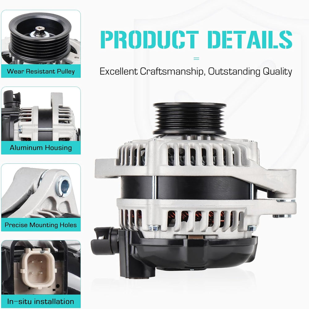 New Alternator Fit for Honda 3.5L Odyssey 2008-2010, Fit for Pilot Ridgeline ...