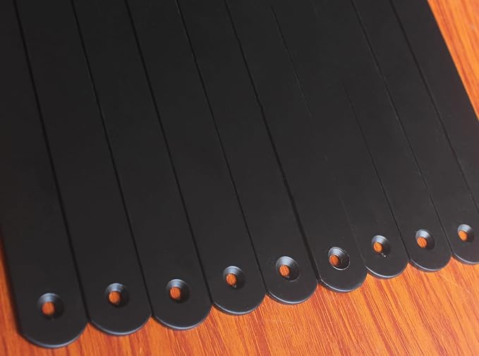 20 Pack L20 x H 12" Black Heavy Duty Shelf Brackets