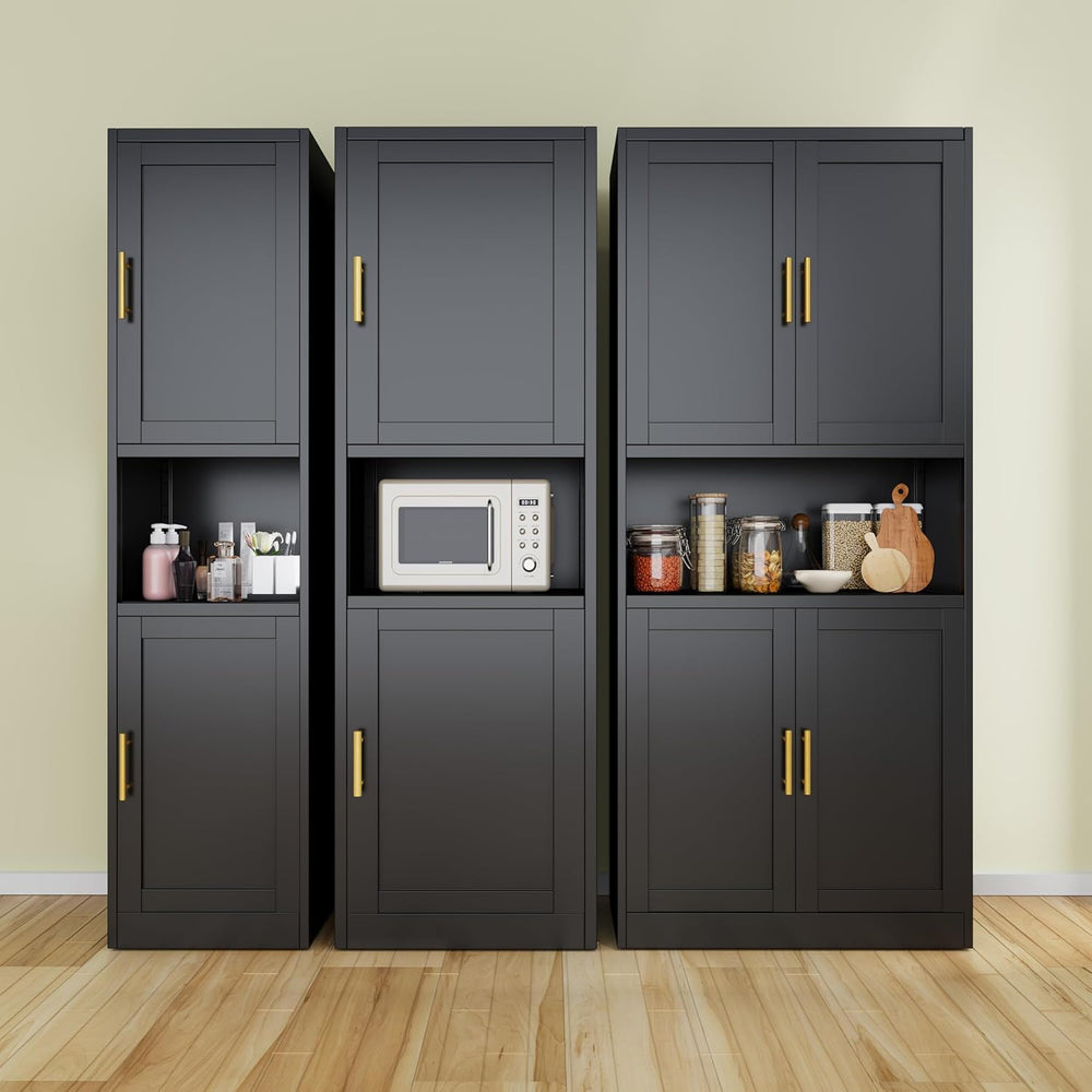 Tall Narrow Storage Cabinet 66.93" H Tall Bathroom Cabinet Metal Pantry ...