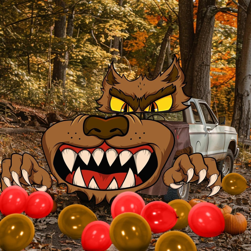 JOYIN Halloween Werewolf Trunk or Treat Car Decorations Kit for SUV, Vehicle ...