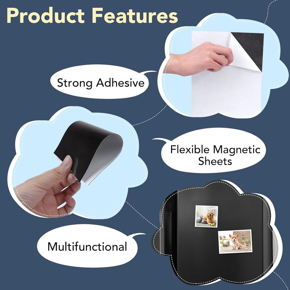 Magnetic Adhesive Sheets,8" x 10" 50 Pack Flexible Magnets for Craft