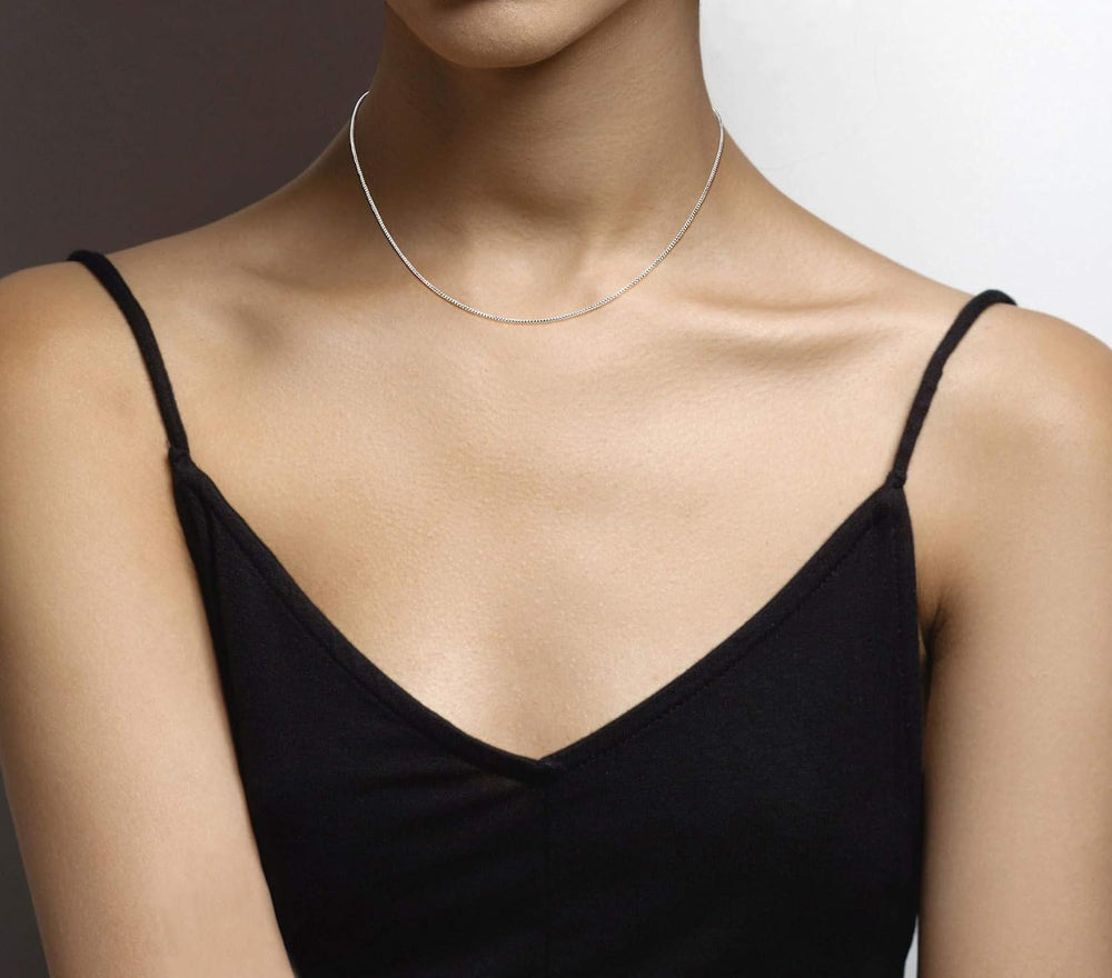 Miabella 925 Sterling Silver or 18K Gold Plated Italian 1mm Adjustable Solid ...