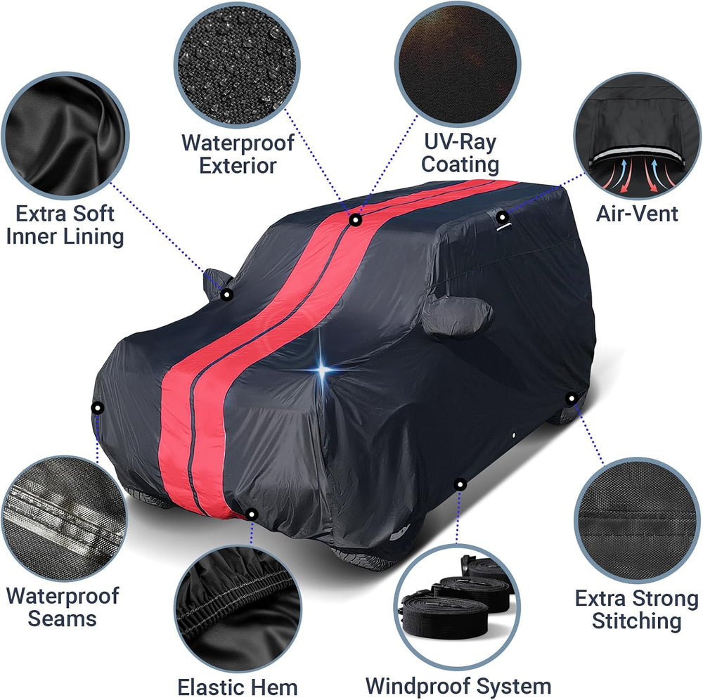 iCarCover Car Cover Waterproof All Weather for 1946-60 Chevy Sedan Delivery