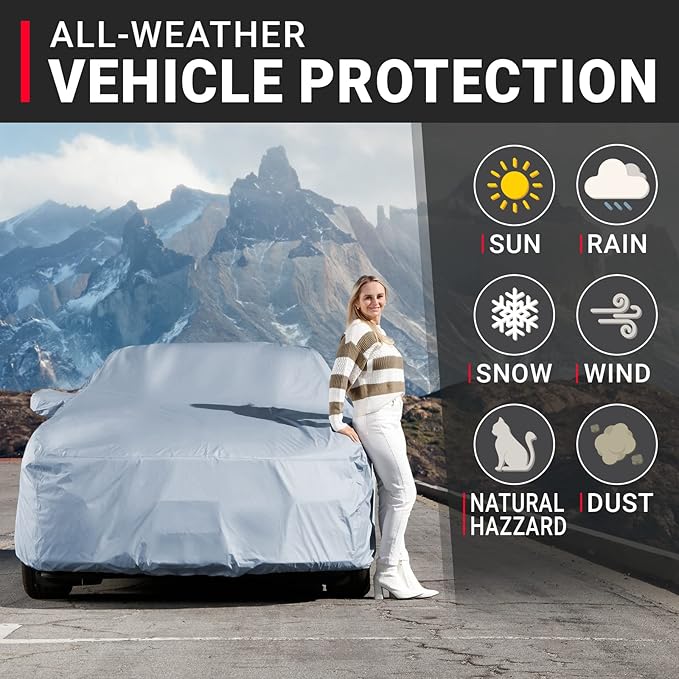 iCarCover Premium Car Cover for 2005-2010 Buick Allure Heavy Duty Waterproof