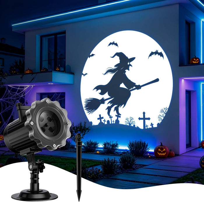 3 in 1 Halloween Projector Lights, Dynamic Halloween Projector Outdoor