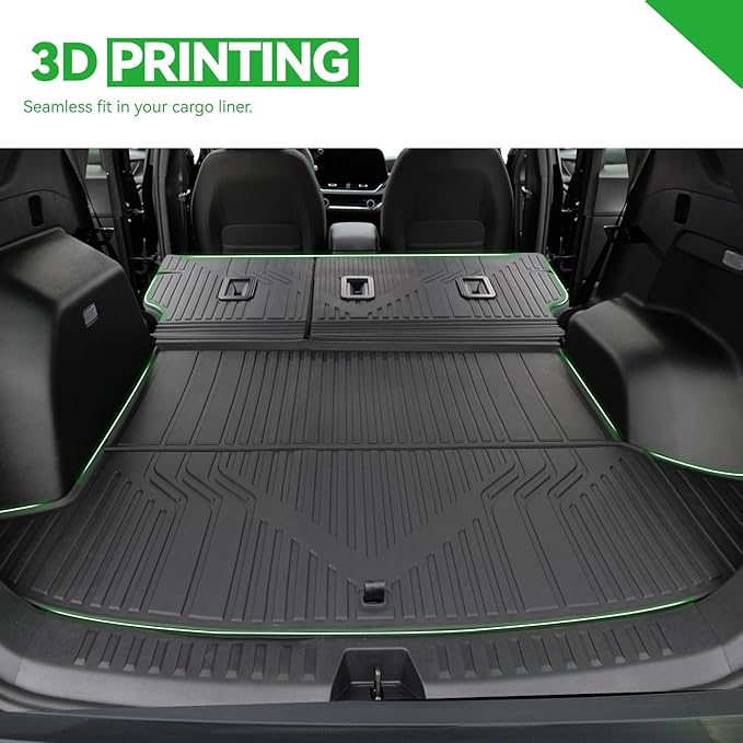 Cargo Liners & Backrest Mat for 2025 2026 Chevy Equinox Fuel/2025 GMC Ter...