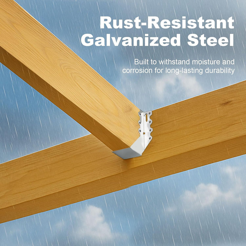 50 Pcs 2x8 Joist Hangers, 20 Gauge Heavy Duty Face Mount Rafter Brackets for ...