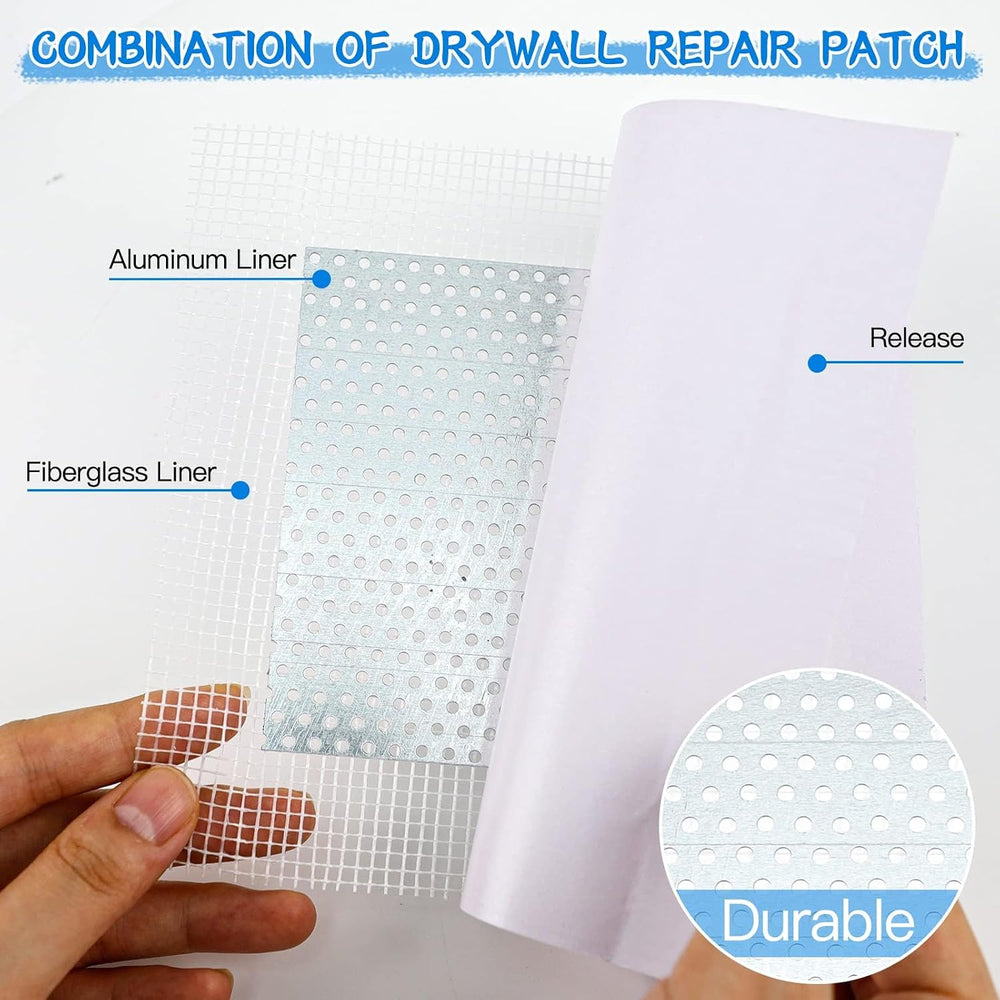 Wall Repair Paste Kit, 2x250g Wall Mending Agent with Wall Repair Patch*4 and...