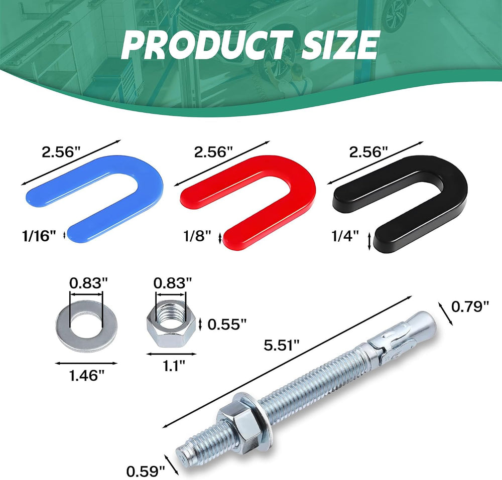 46 Pcs Car Lift Installation Kit for 2 Post 4 Post Car Lift