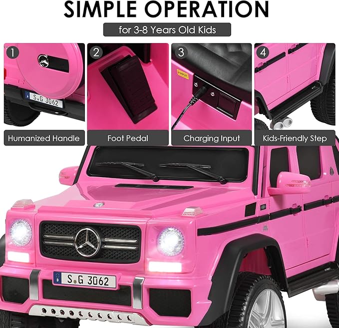 Costzon Ride on Car, Licensed Mercedes-Benz Maybach, 12V Battery Powered