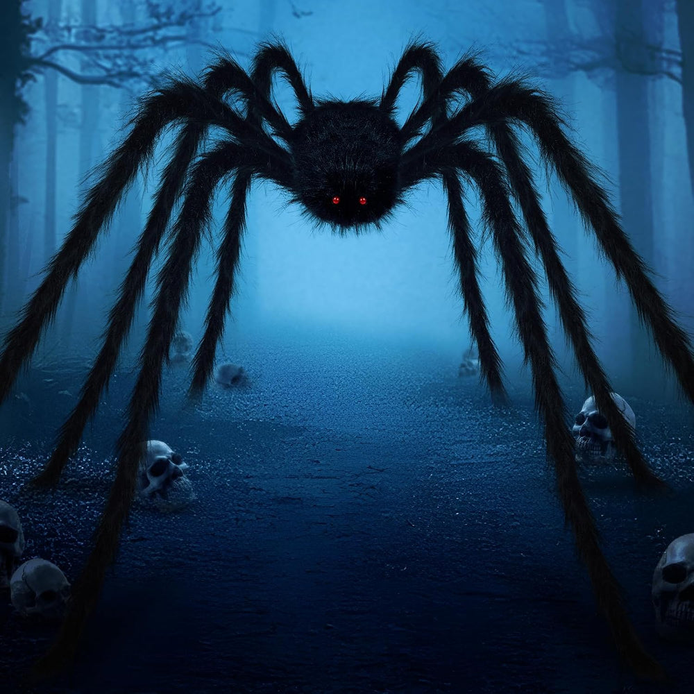 15FT Halloween Giant Spider Outdoor Decorations - Scary Large Spider Props
