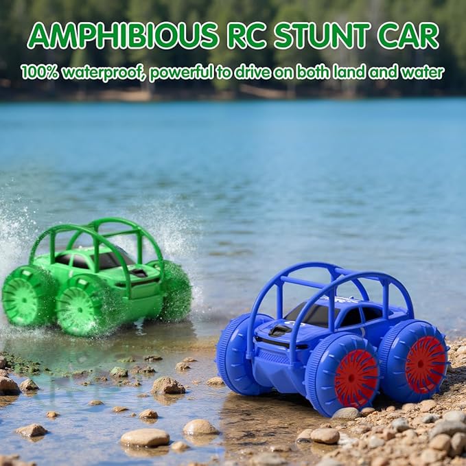 Remote Control Car, Fast Direct Charging RC Cars Amphibious Rechargeable Stunt