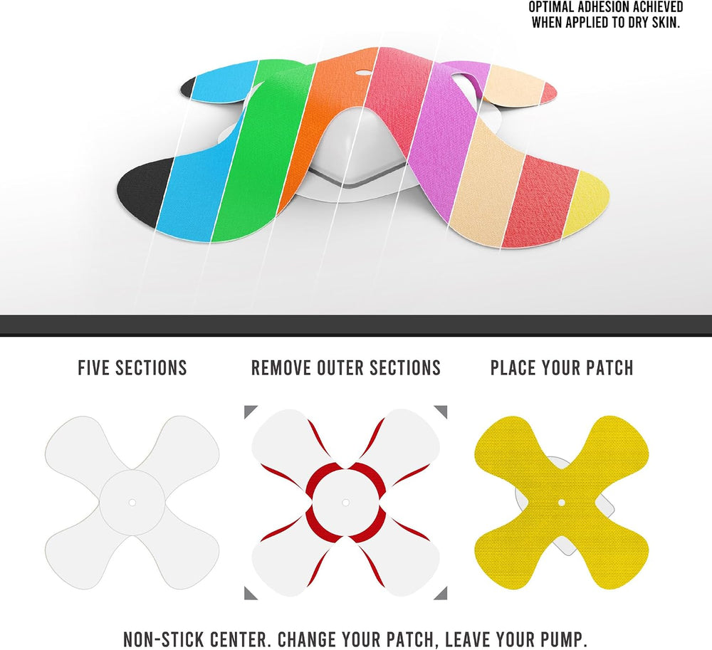 Not Just a Patch Omnipod 5 Overpatches - 20 Pack, Multicolor