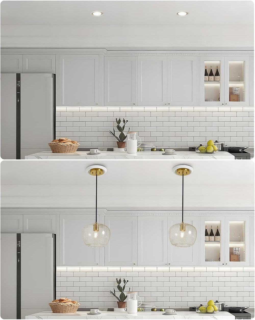2-Pack Recessed Can Light Conversion Kit for 5" and 6" Ceiling