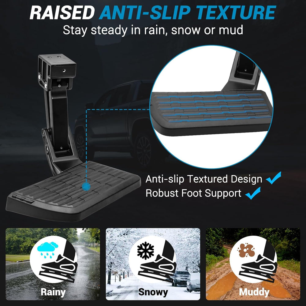 Retractable Bed Step Bumper Step for Toyota Tundra Bed Step 2022 2023 2024 20...