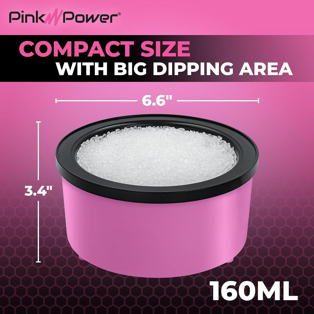 Pink Power Electric Hot Glue Pot for Crafts with 1lb Pellets Melt Skillet