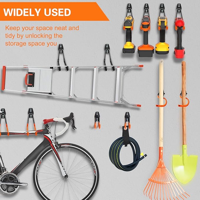 26 Pack Garage Hooks Heavy Duty Utility Steel