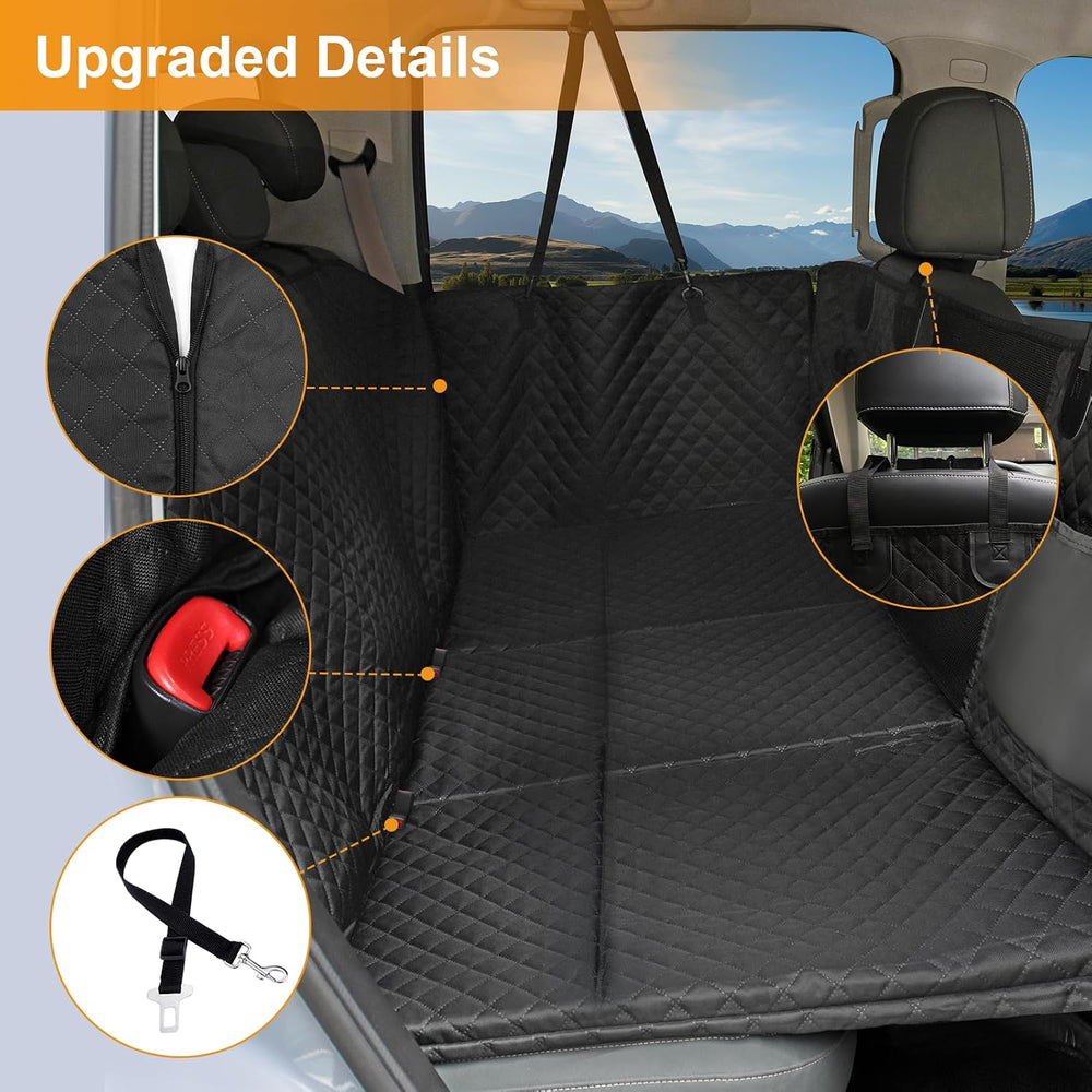 Honest Dog Car Seat Cover for Back Seat, Dog Car Seat Cover Hard Bottom 400lb...