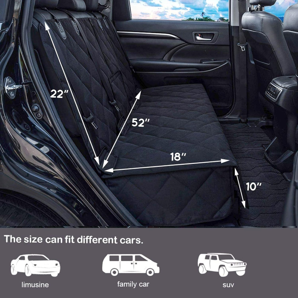 petalage Bench Dog Car Seat Cover for Back Seat Waterproof Seat Covers Durabl...