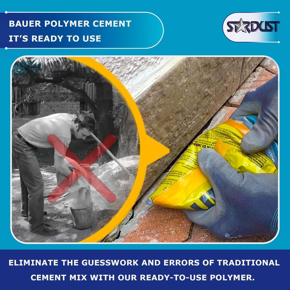 Bauer Instant Polymer Cement for Concrete, Stone, Tile & Brick, 1 Kg
