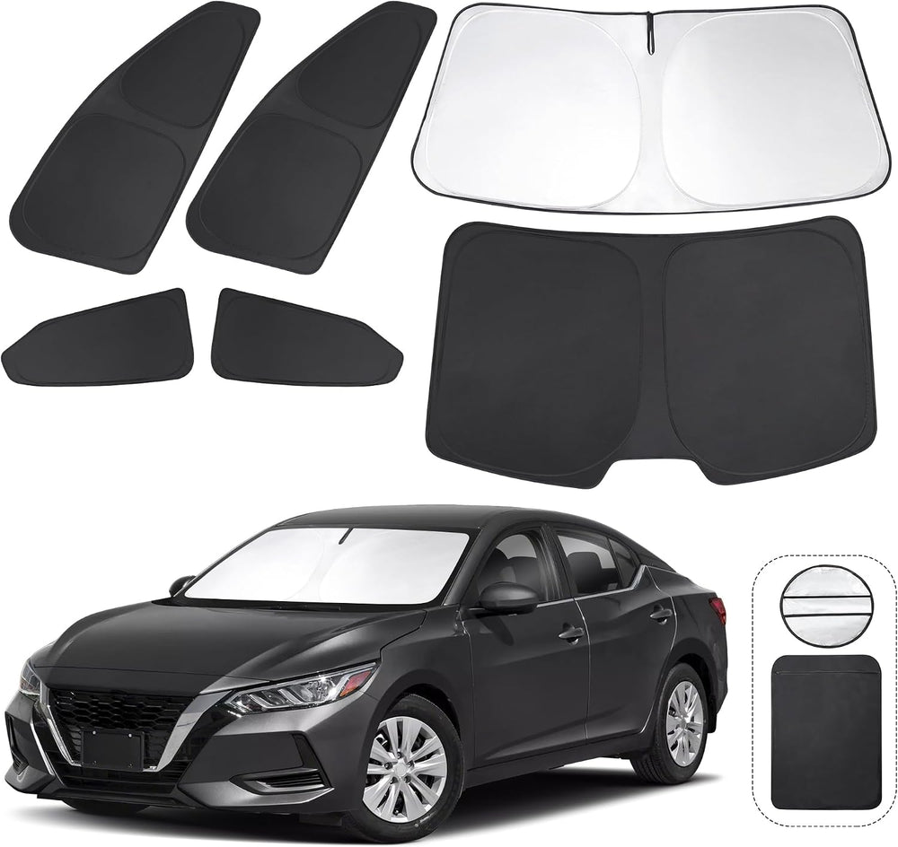 TINGLU Window Shades for Nissan Sentra 2020-2024 2025 Accessories Car Side Fu...