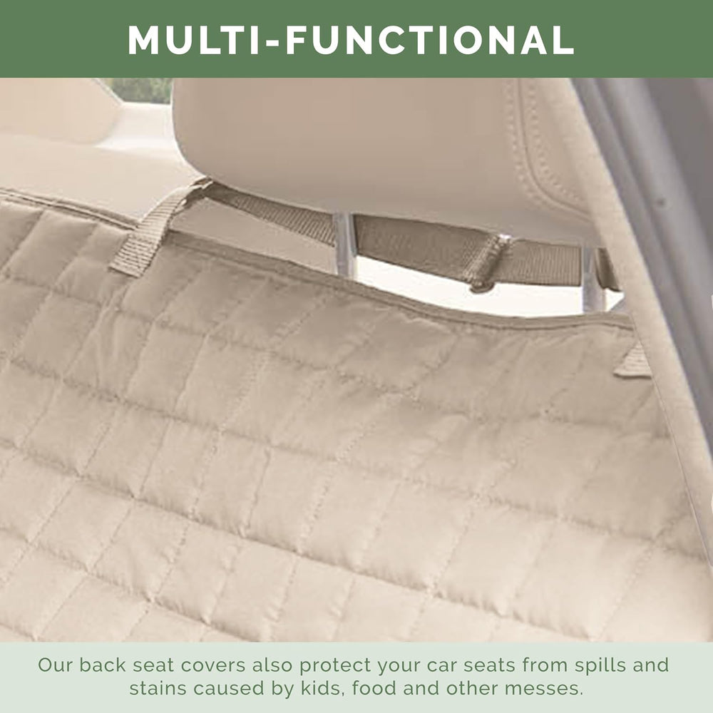Elegant Comfort Premium Pet Car Seat Cover for Back Seat, Luxury Microfiber C...