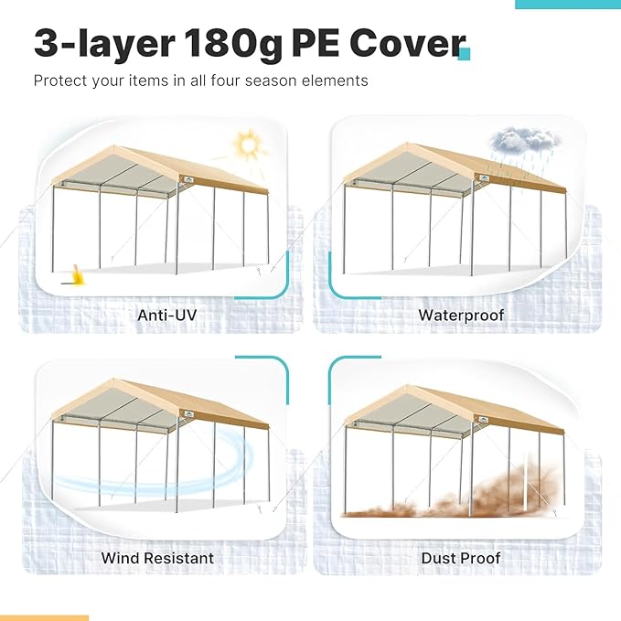 Carport Replacement Canopy Cover