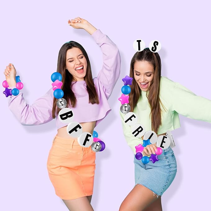 Giant Friendship Bracelet Garland Kit, DIY Birthday Banner with Letters Ball ...