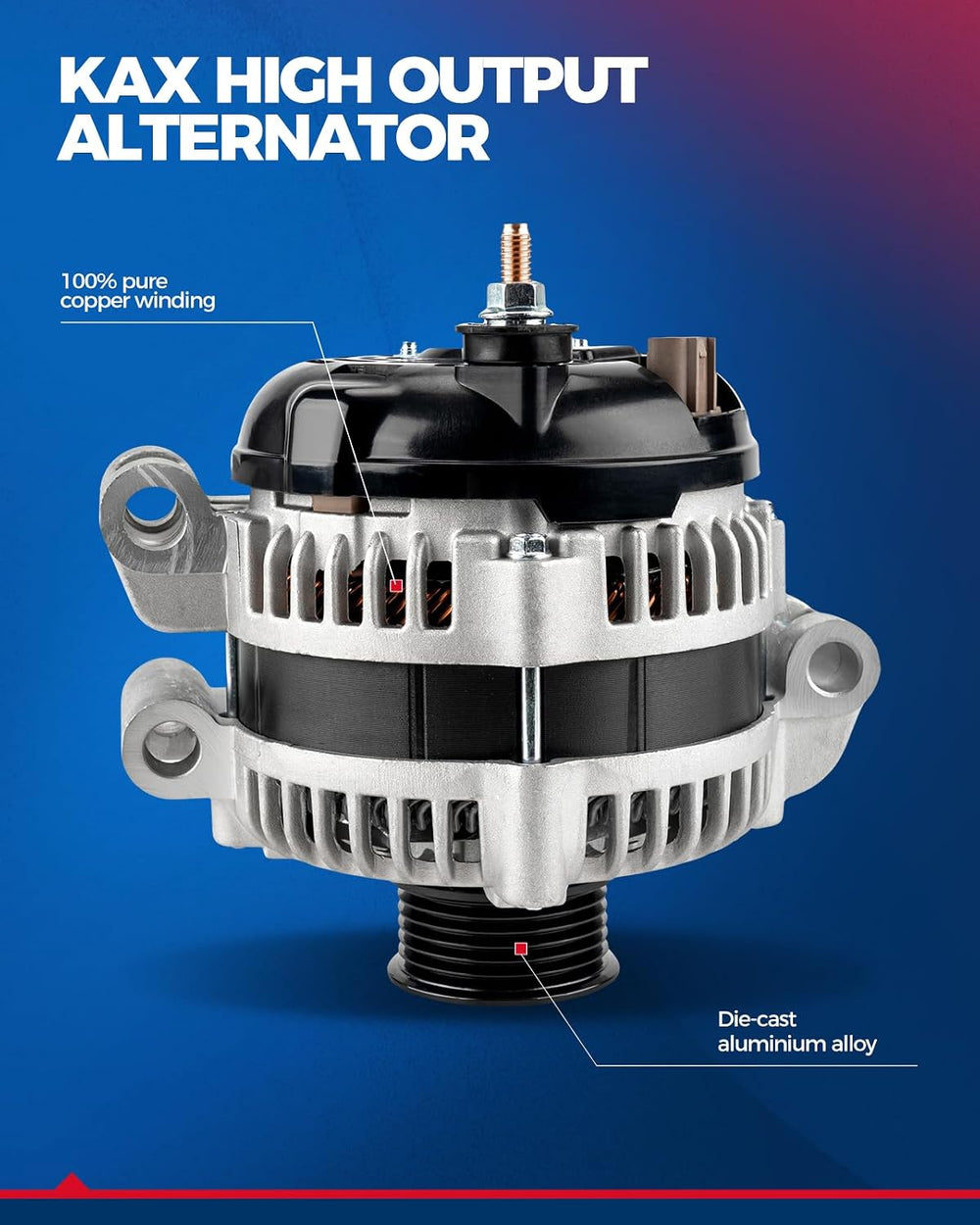 KAX New Alternator 11047N Fit for 2004-2006 Chevrolet Colorado