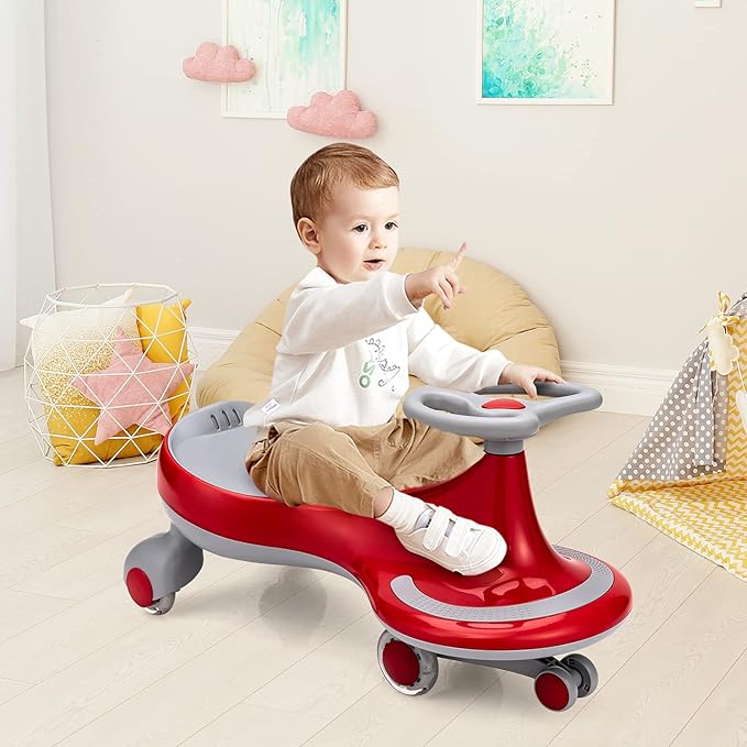 HONEY JOY Wiggle Car, 2 in 1 Swing Car