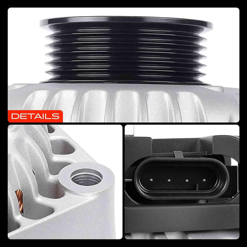 A-Premium Alternator, 12V 100A 6-Groove Pulley Clockwise
