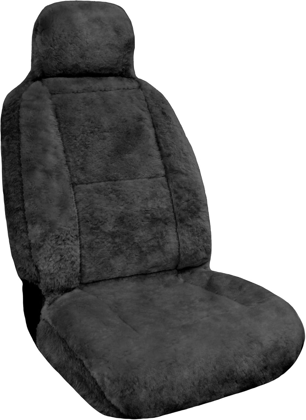 Australian Merino Sheepskin Car Seat Cover, Plush Universal Fit for Most Vehi...