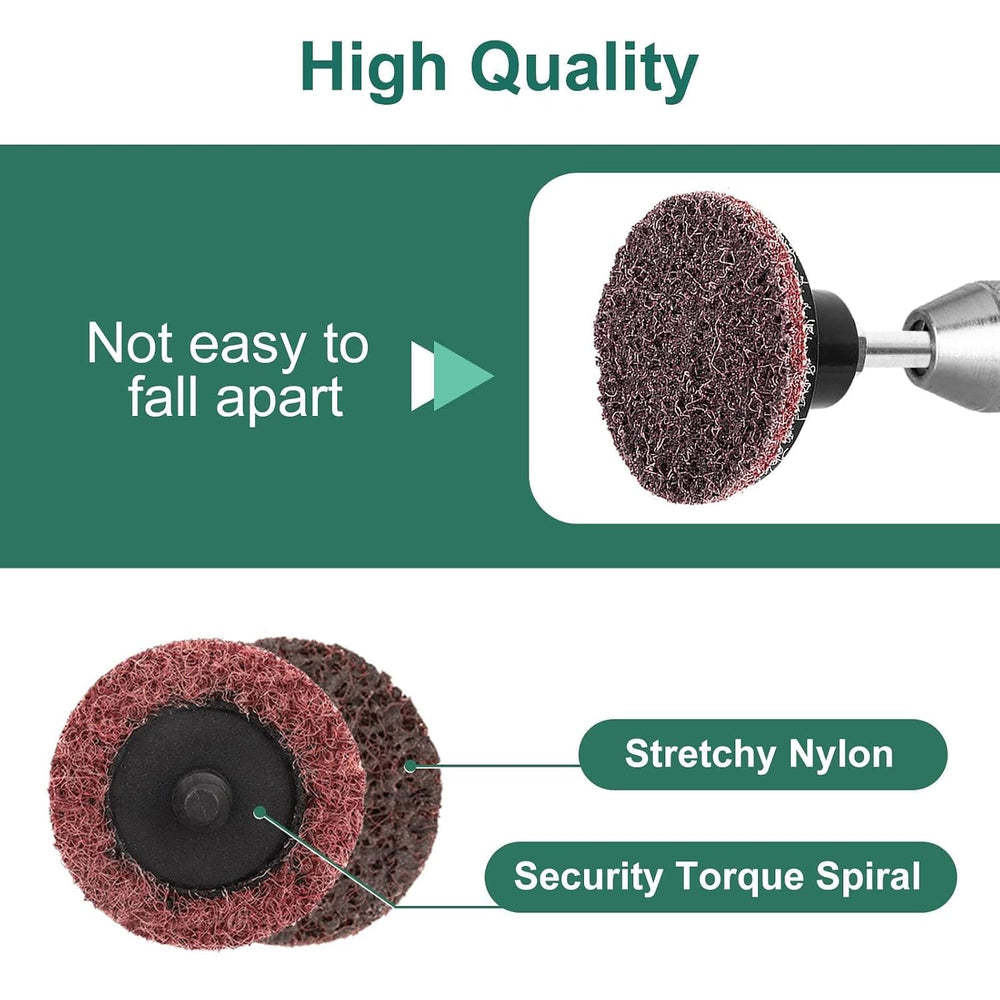 90pcs 2 inch Quick Change Sanding Discs, Nylon Surface Conditioning Discs, 1/...
