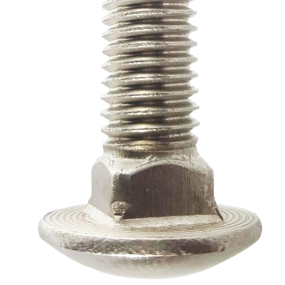 1/4-20 x 1-3/4" Carriage Bolts, Round Head, Square Neck, Stainless Steel...