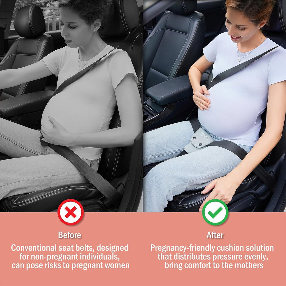 Car Seat Cushion for Pregnancy, Integrated Abdominal Pad, Elastic Breathable ...