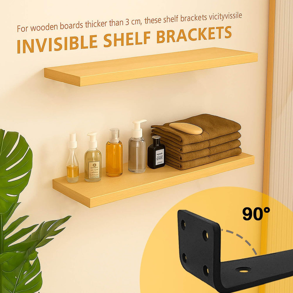 Floating Shelf Bracket 10 Inch of 6 Pack Heavy Duty Shelf Brackets Brackets f...