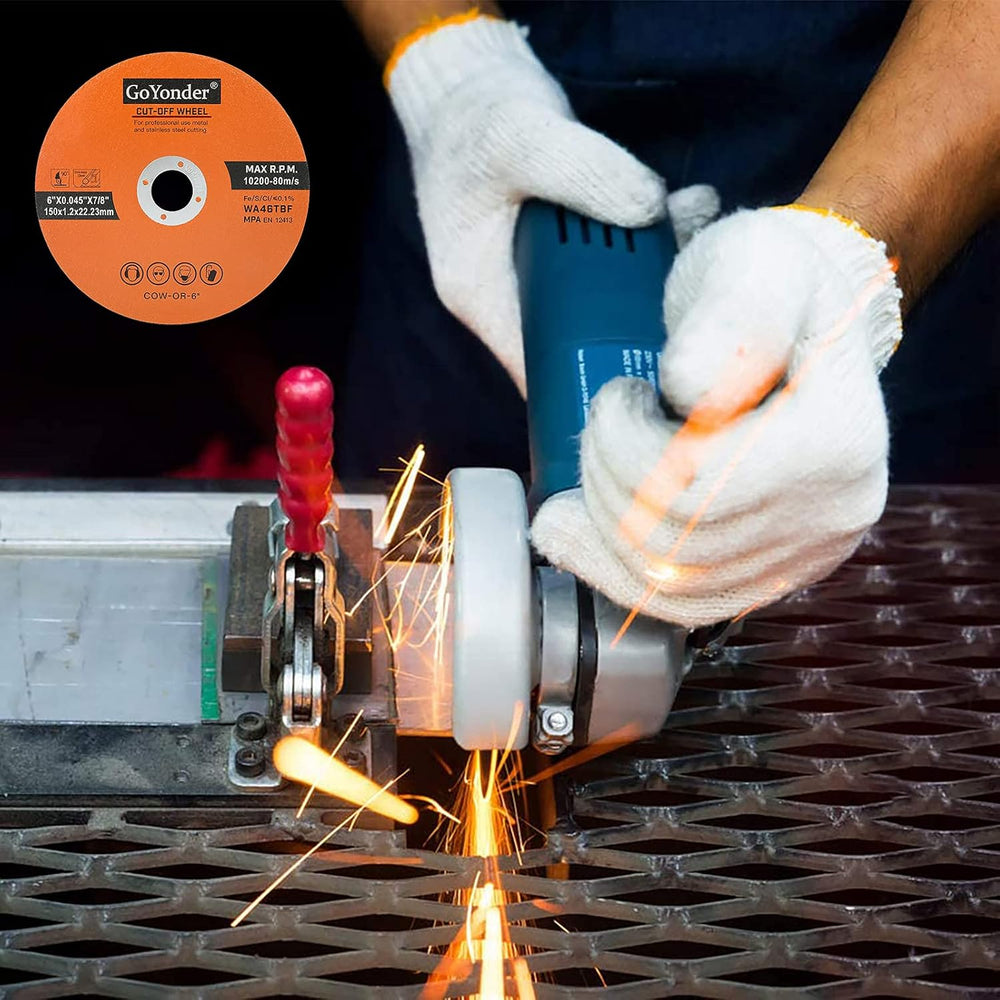 GoYonder 6 Inch Cut Off Wheels 6" x 0.045" x 7/8" Cutting Whee...