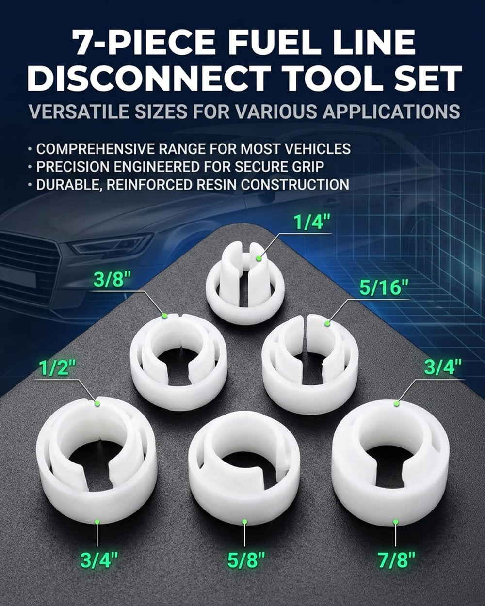 SGT 27pcs Fuel Line Disconnect Tool Set, Master Quick Disconnect Kit