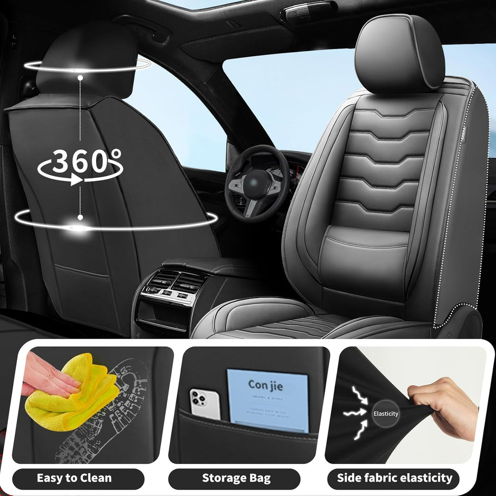 Car Seat Covers for Chevrolet/Chevy Colorado 2015-2025 2026 Black